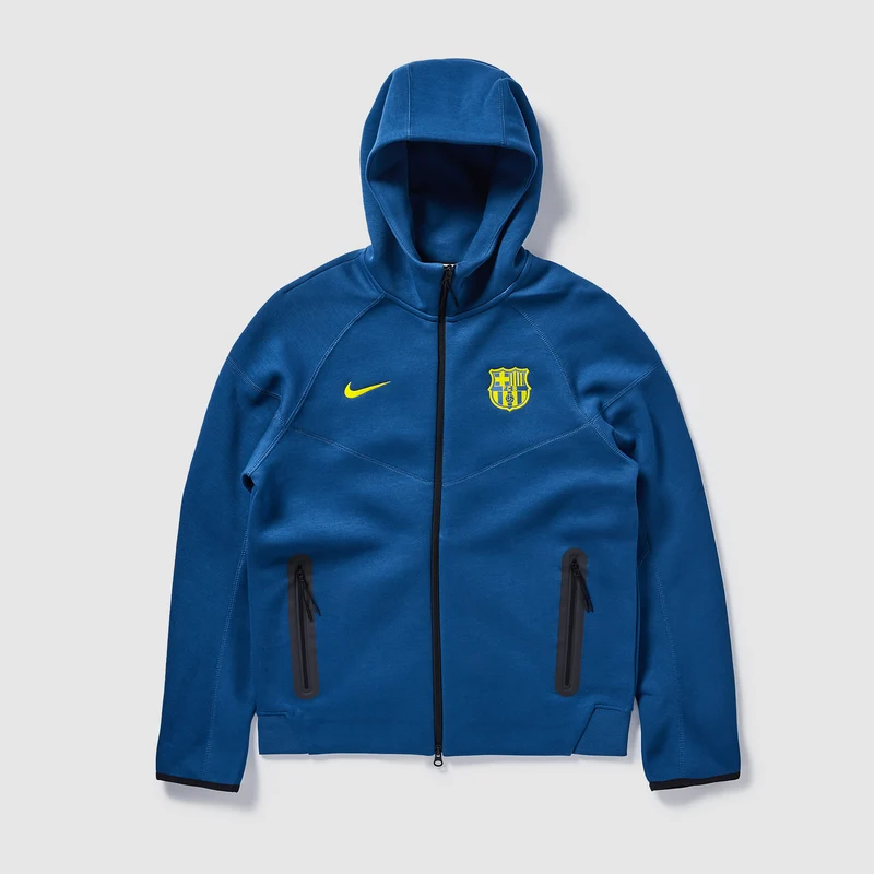 Nike Fußballjacke aus Fleece mit durchgehendem Reißverschlus