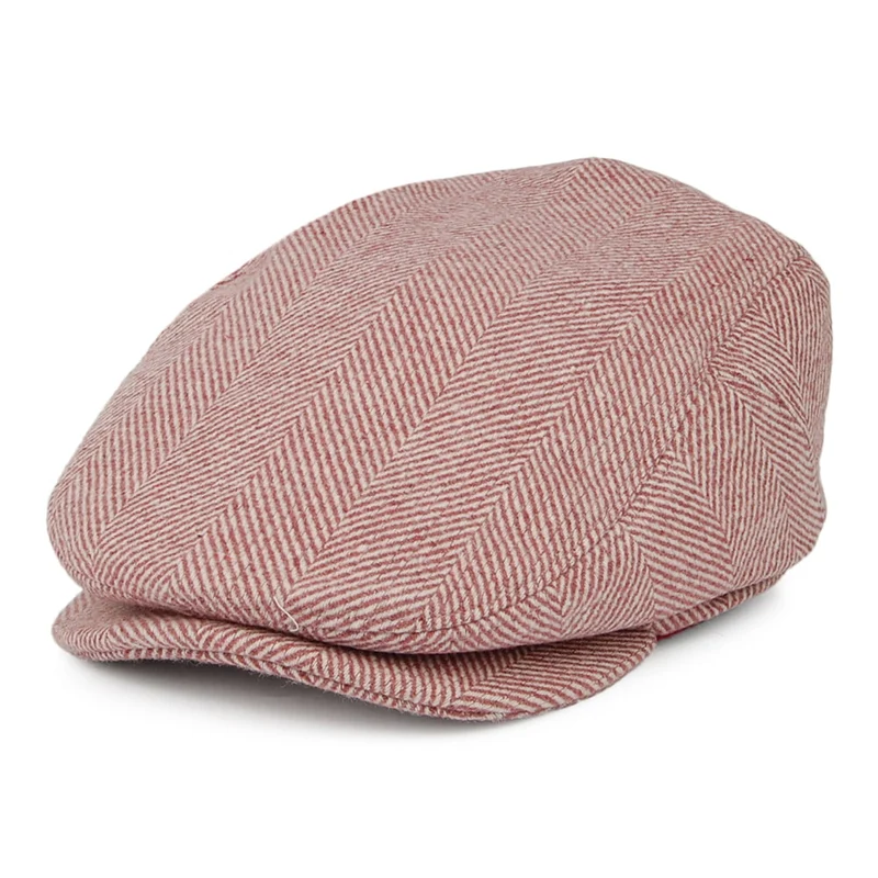 Barts Ixia Schiebermütze mit Fischgrätmuster - Pink-Weiß