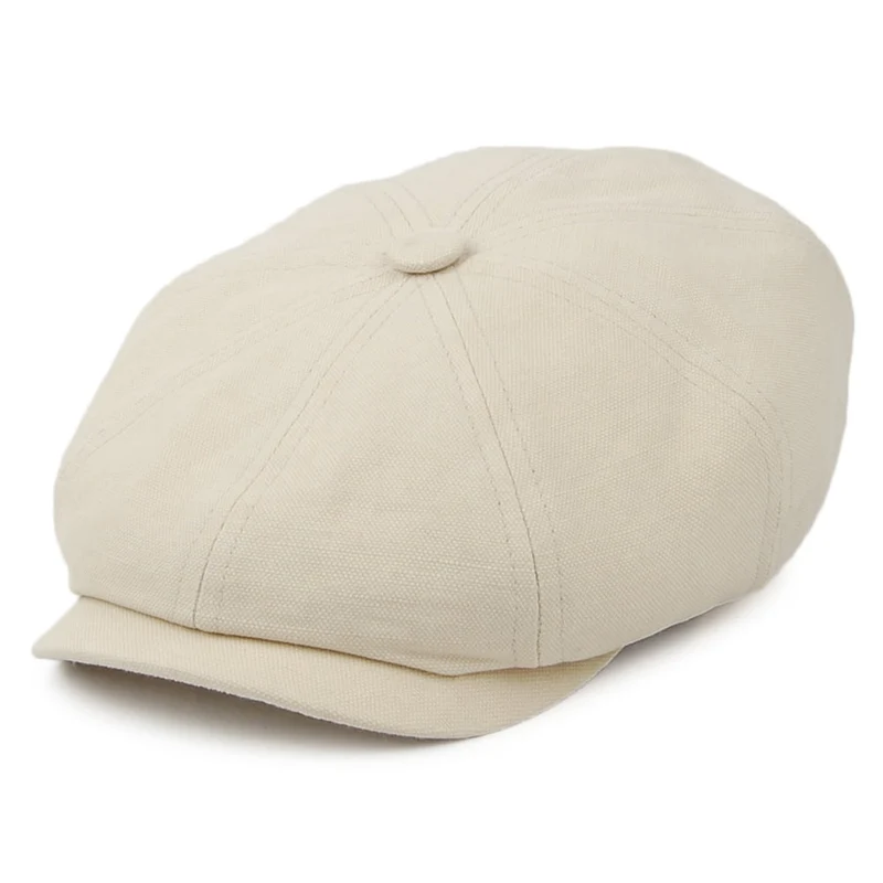 Stetson Ballonmütze aus Baumwoll-Leinen - Natur