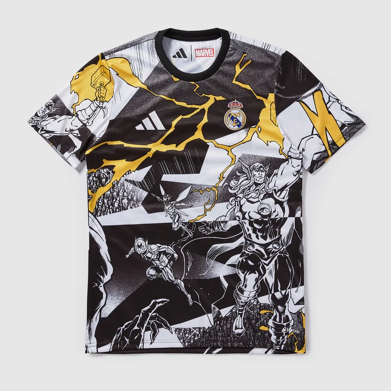 adidas Real Madrid 25/26 x Marvel Pre-Match Shirt