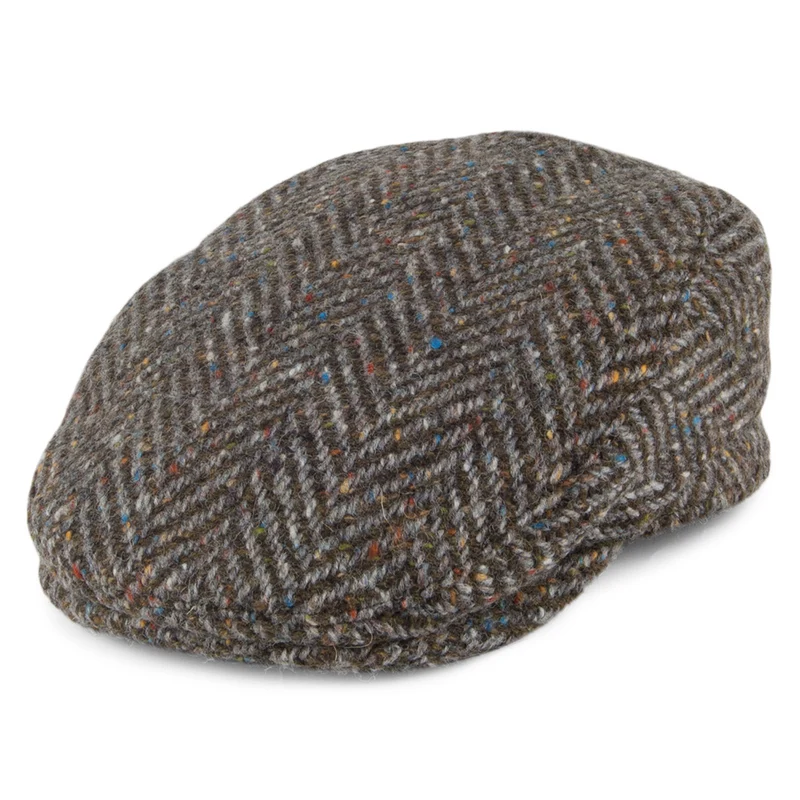 Failsworth Longford Donegal Tweed Schiebermütze - Torf