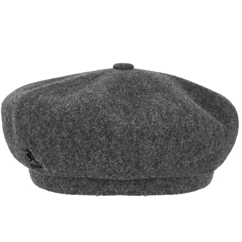 Kangol Jax Baskenmütze aus Wolle - Flanellgrau