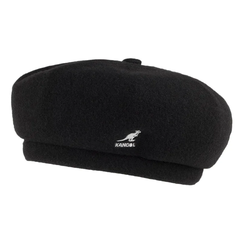 Kangol Jax Baskenmütze aus Wolle - Schwarz