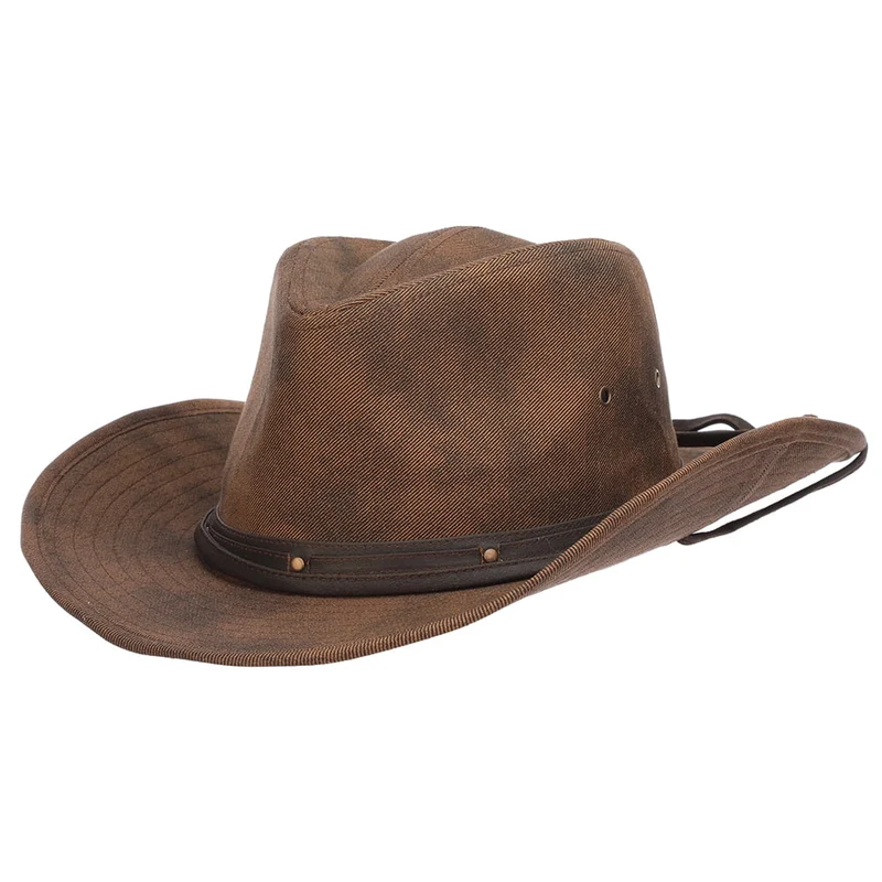 Dorfman Pacific Danum Twill Outback Hut Distressed - Braun