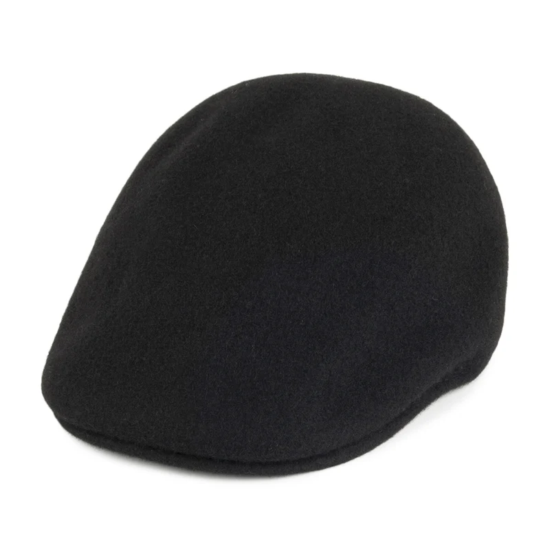 Kangol Nahtlose Wool 507 Schiebermütze - Schwarz