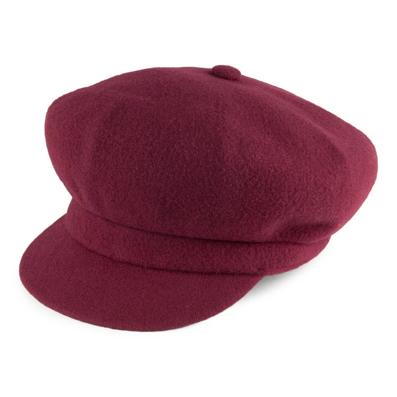 Kangol Spitfire Ballonmütze aus Wolle - Weinrot