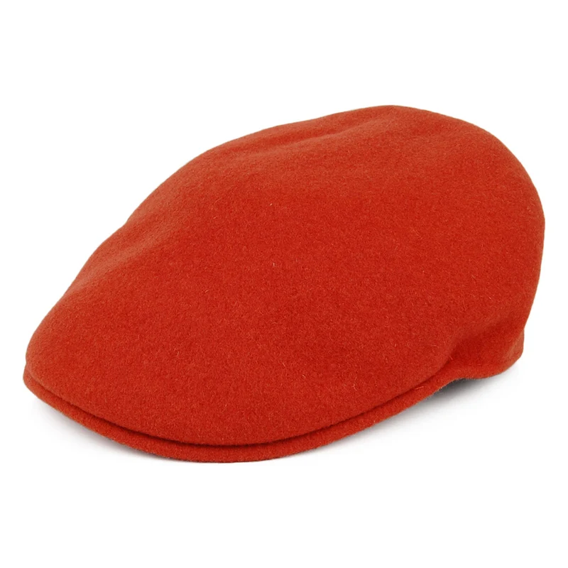 Kangol 504 Schiebermütze aus Wolle - Rostrot