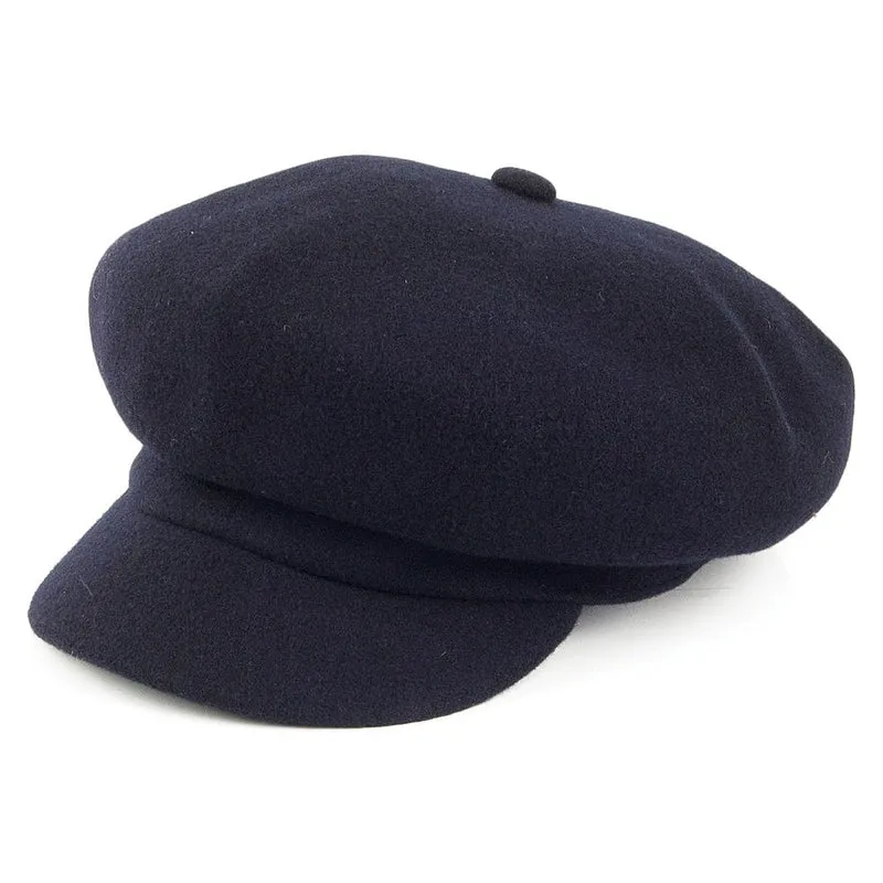 Kangol Spitfire Ballonmütze aus Wolle - Marineblau