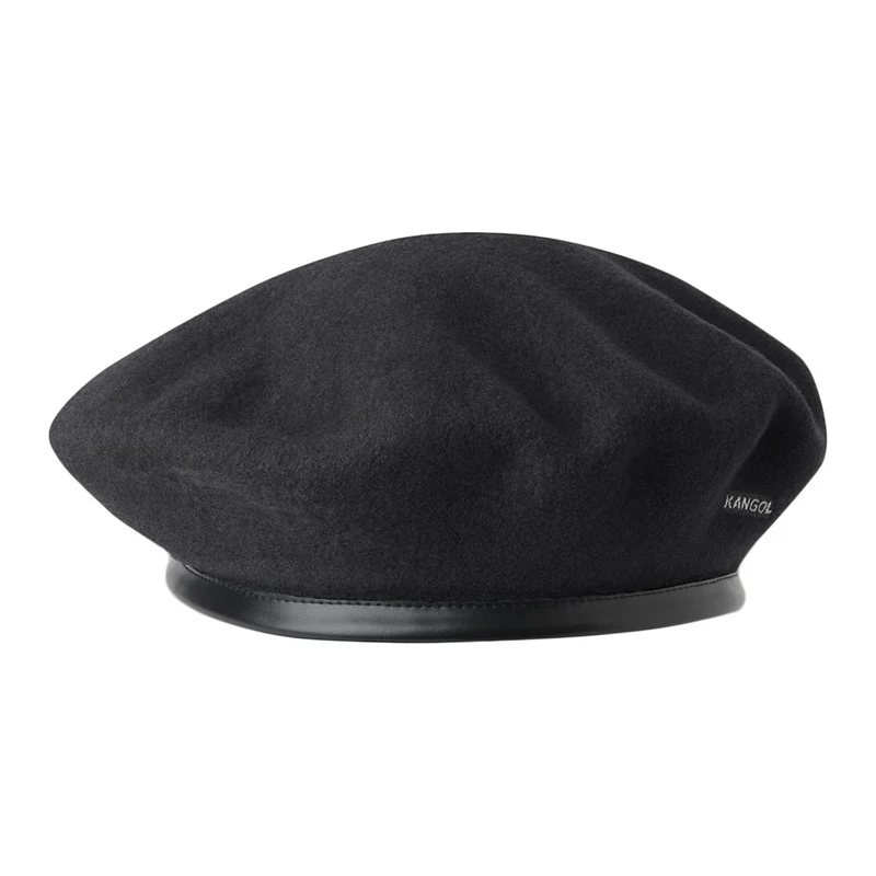 Kangol Monty Baskenmütze aus Wolle - Schwarz