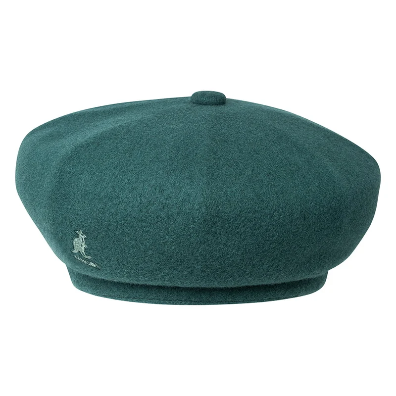 Kangol Jax Baskenmütze aus Wolle - Mitternachtsgrün