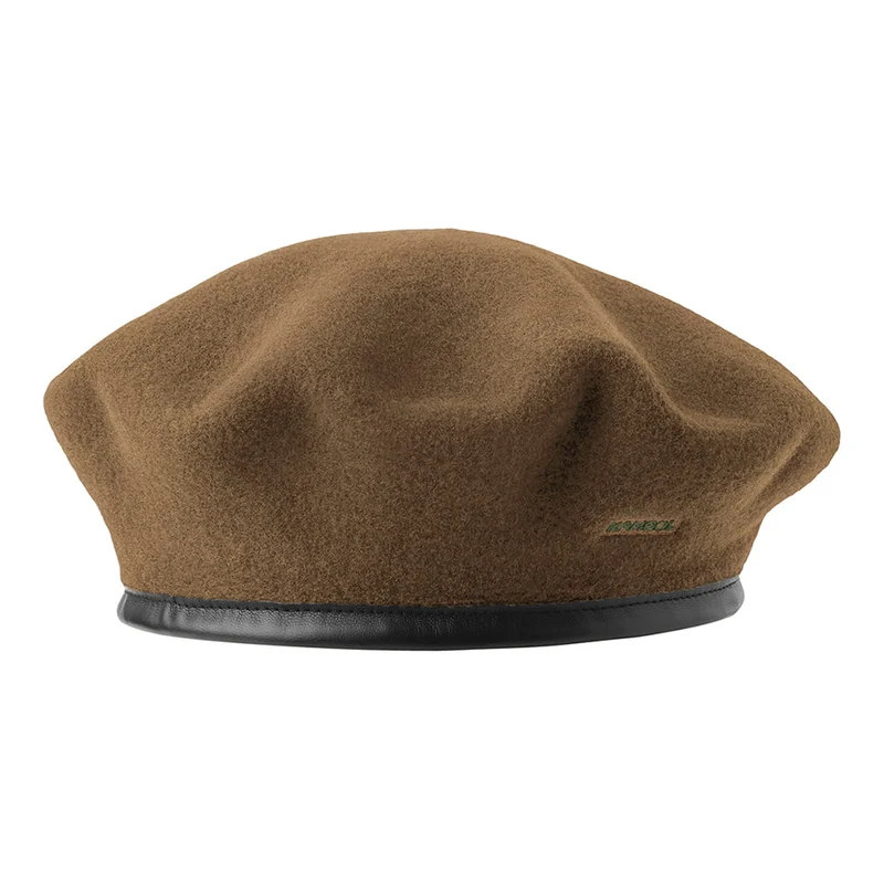 Kangol Monty Baskenmütze aus Wolle - Kamel