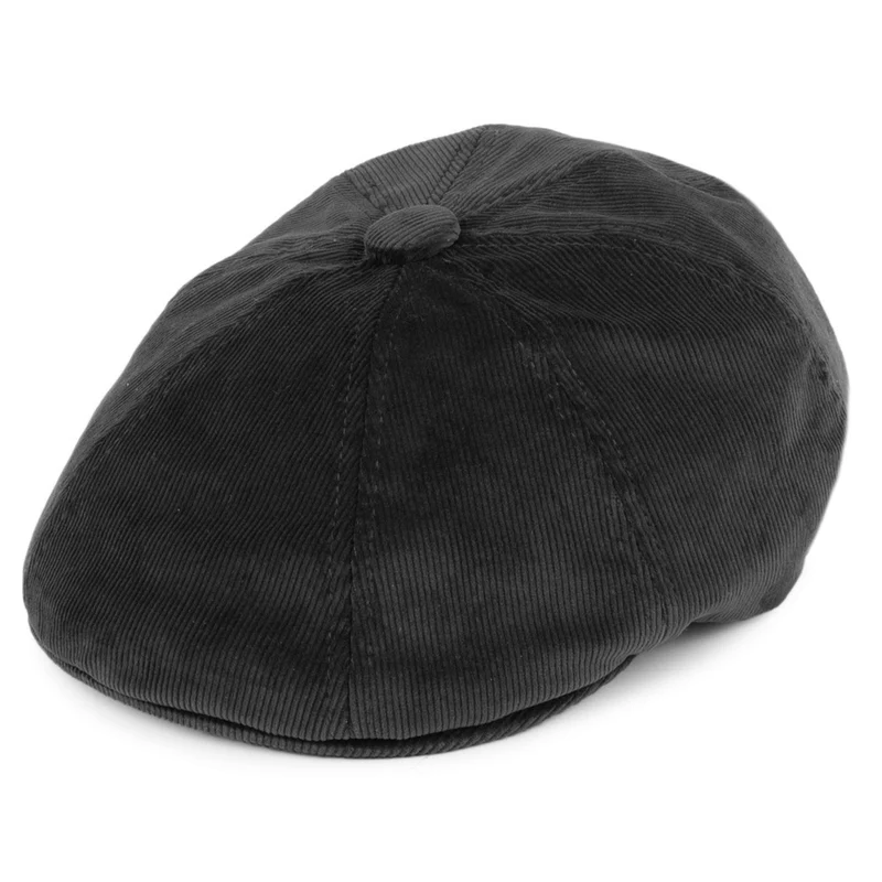Kangol Hawker Kord Ballonmütze - Schwarz