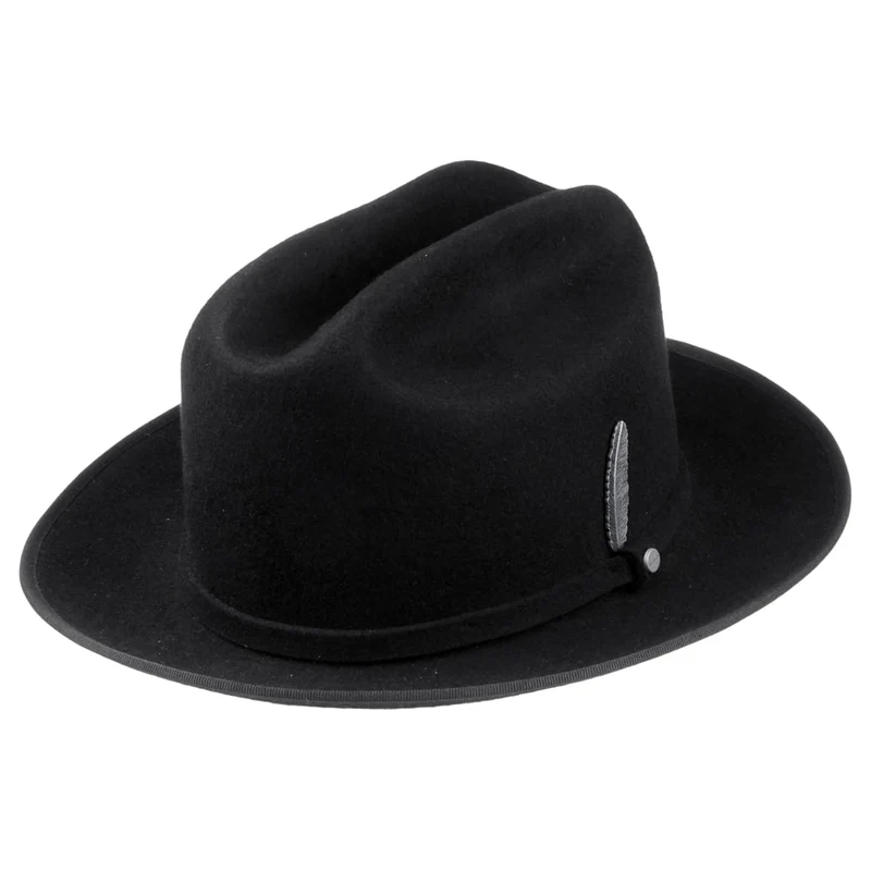Stetson Open Road Cowboy Hut aus Wollfilz - Schwarz