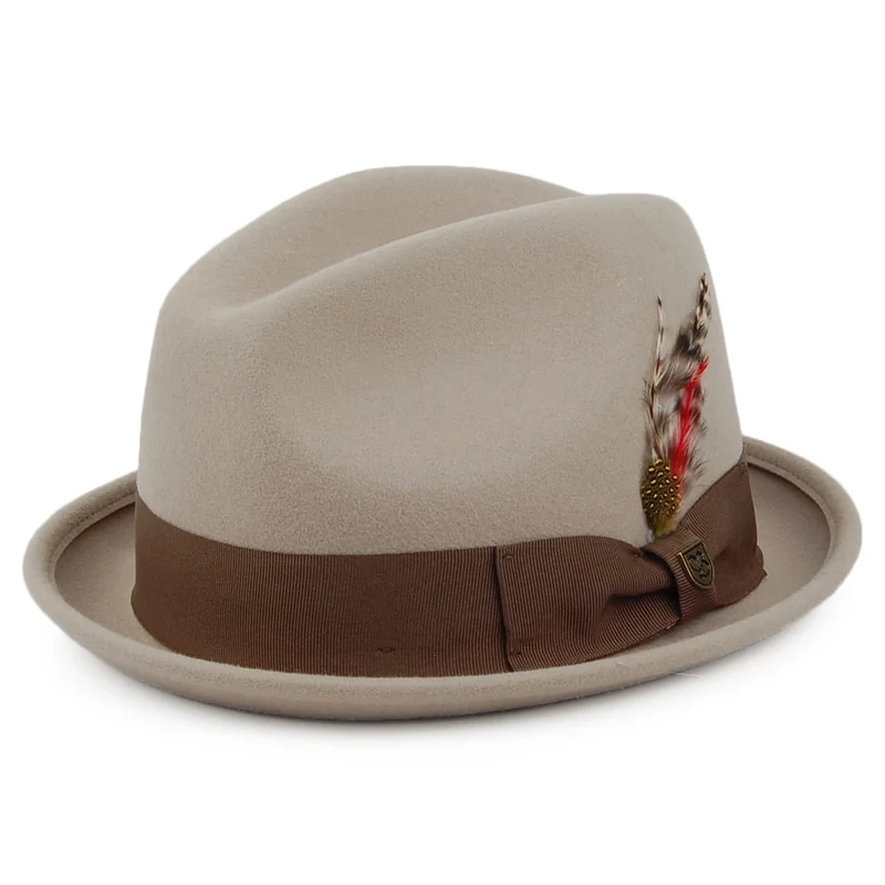 Brixton Gain Trilby Hut - Steingrau