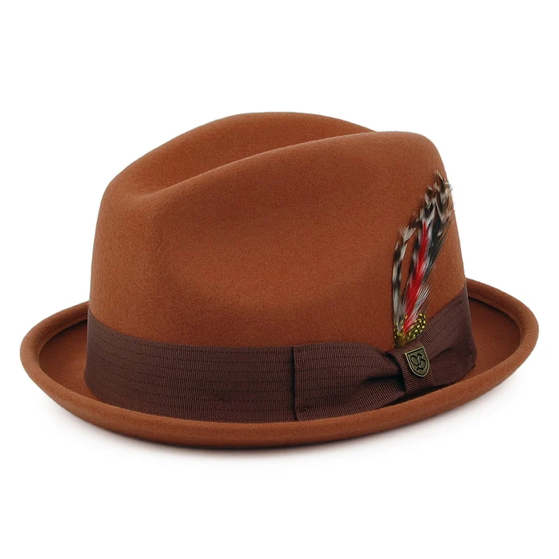 Brixton Gain Trilby Hut - Rostrot