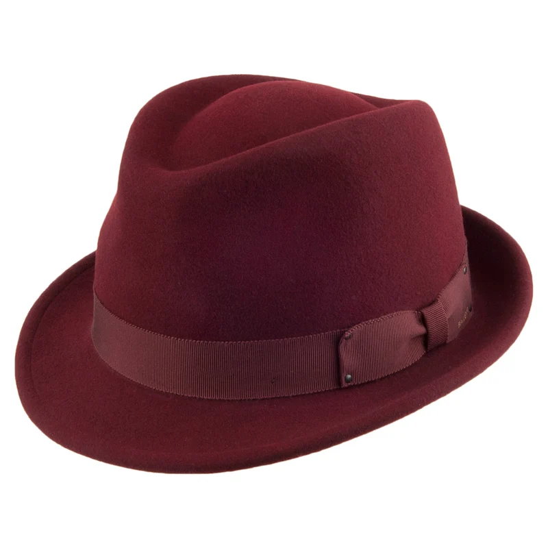 Bailey Wynn II Knautschbarer Trilby Hut - Oxblood