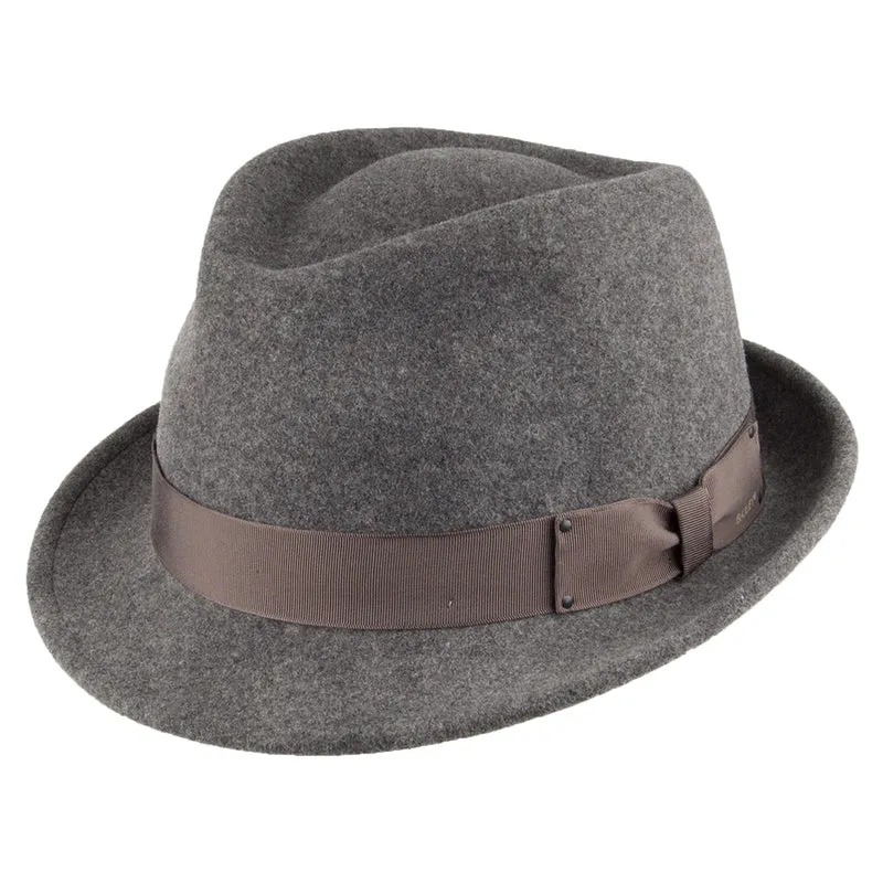 Bailey Wynn II Knautschbarer Trilby Hut - Grau