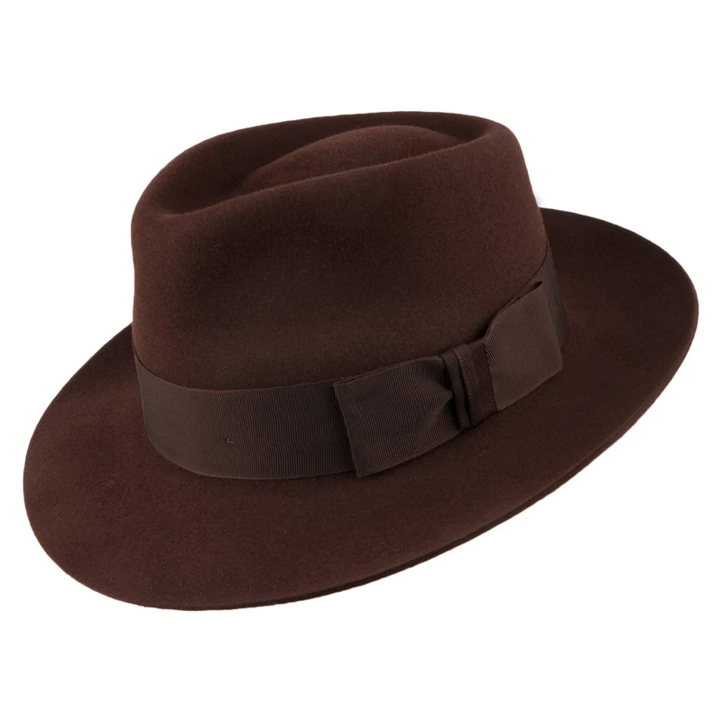 Christys Casablanca Fedora -Braun