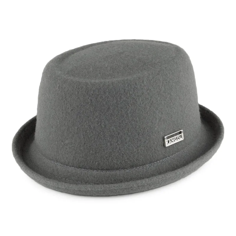 Kangol Wool Mowbray Pork Pie Hut - Grau