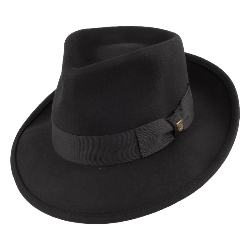 Brixton Swindle Fedora Hut - Schwarz