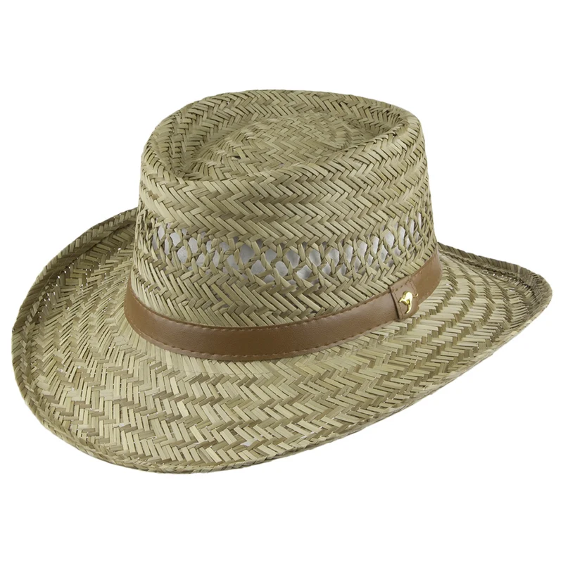 Dorfman-Pacific Rush Gambler Strohhut - Natur