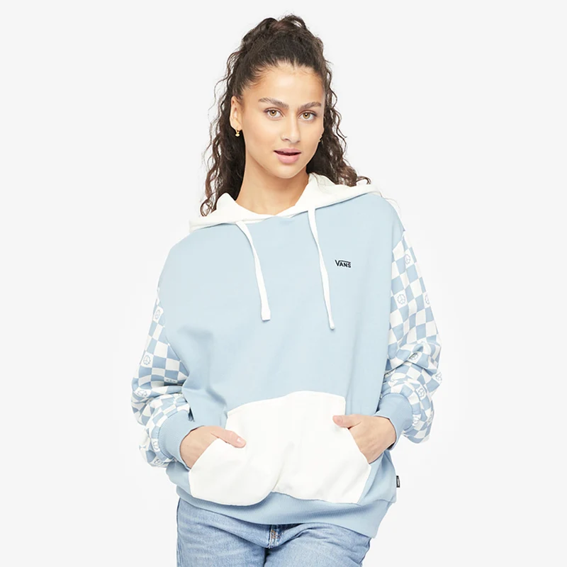 Vans Damen Peace Checkerboard Blocked Hoodie