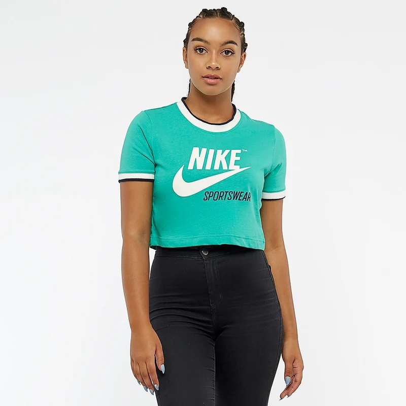 Nike Sportswear Damen Top Crop Rib Archive