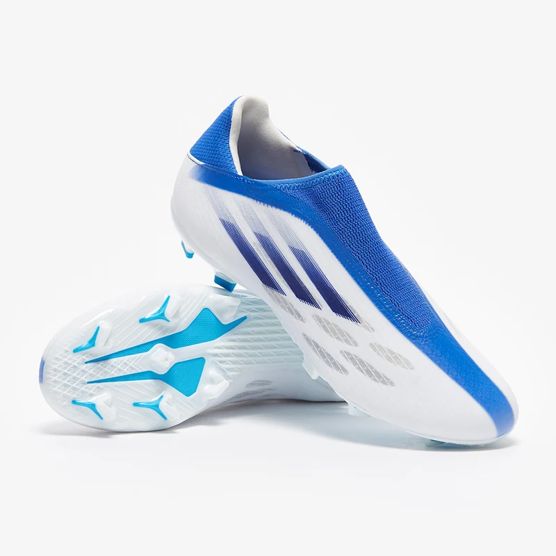 adidas X Speedflow.3 Schnürungslos FG - Weiß/Legacy Indigo/Hi