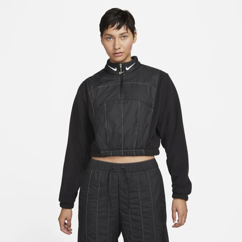 Nike Sportswear Damen Swoosh Plush 1/4-Zip Jacke