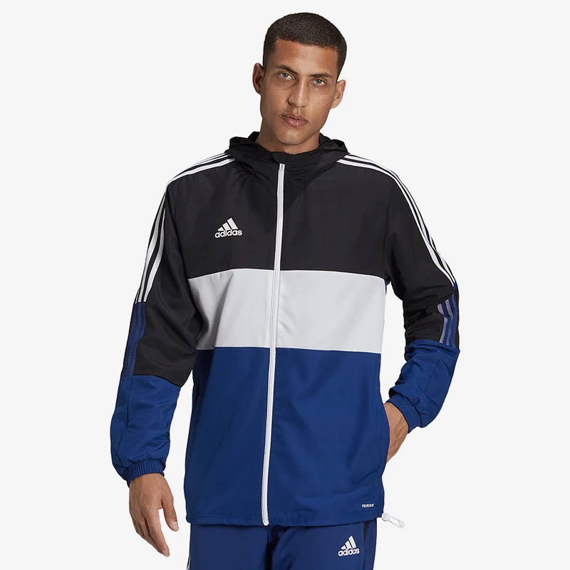 adidas Prime Blau Tiro Warm Windbreaker