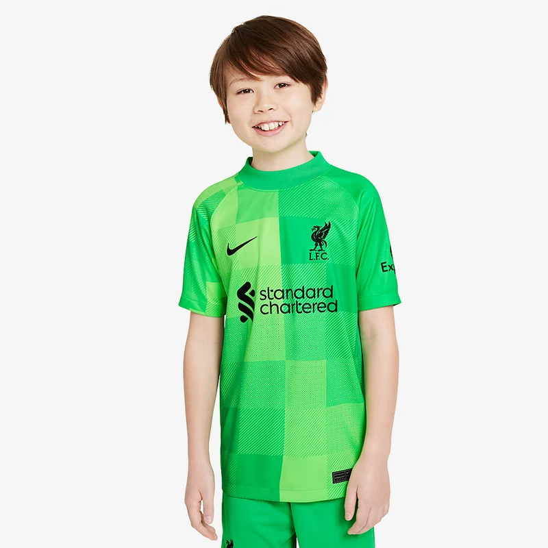 Nike Liverpool 21/22 Kinder Stadium Torwart Heimtrikot