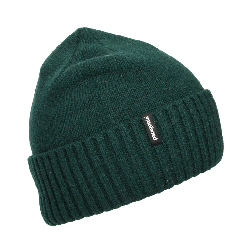 Patagonia Brodeo Beanie Mütze aus recycelter Wolle - Dunkelgrün