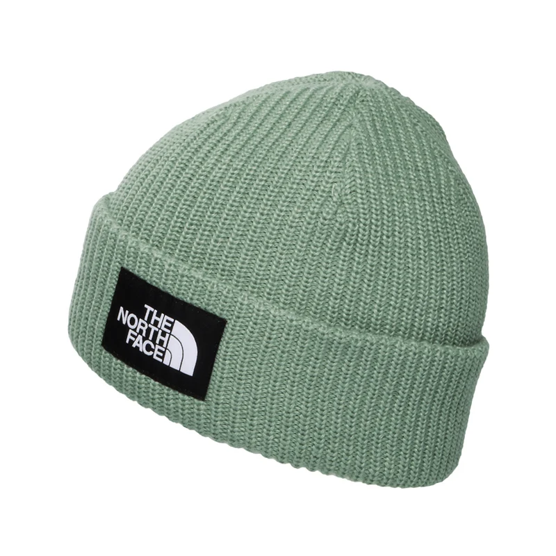 The North Face Kinder Salty Dog Beanie Mütze gefütterte Recycelter - Salbeigrün
