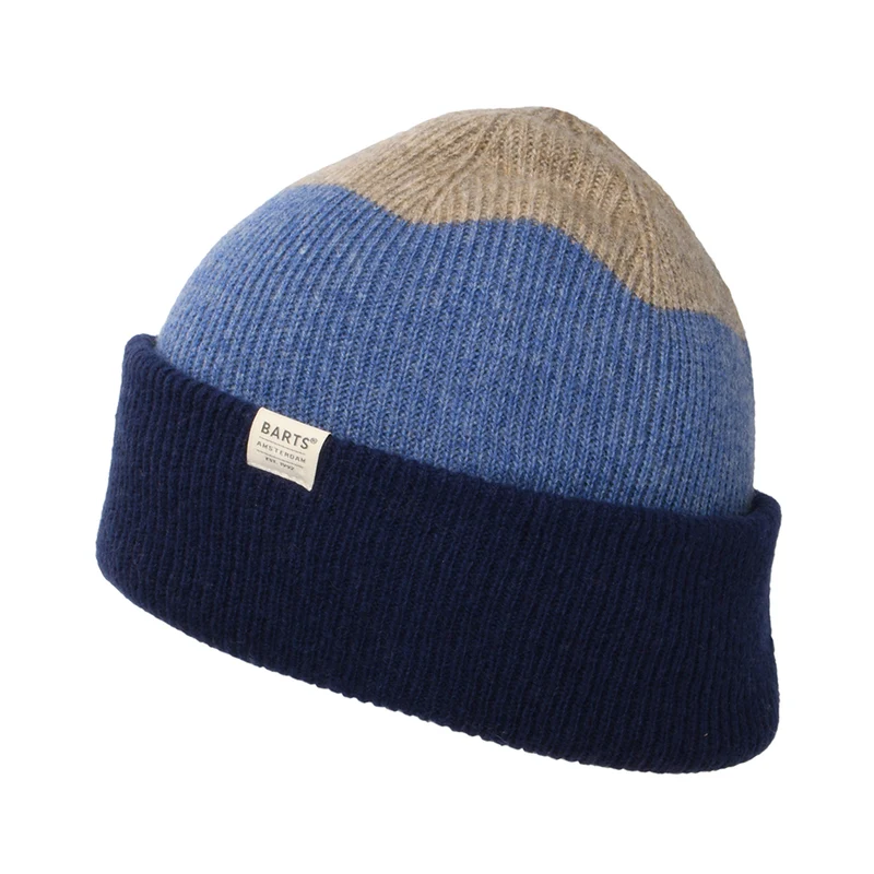 Barts Walnur Beanie Mütze aus Merinowolle - Blau
