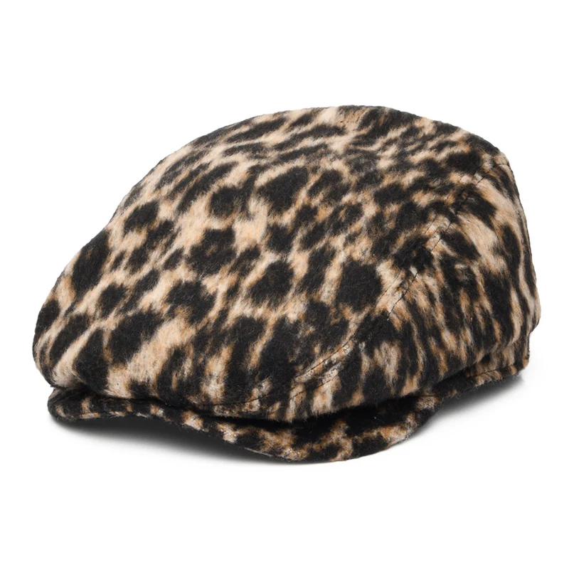 Barts Systa Schiebermütze Leopard aus Wollmischung - Braun