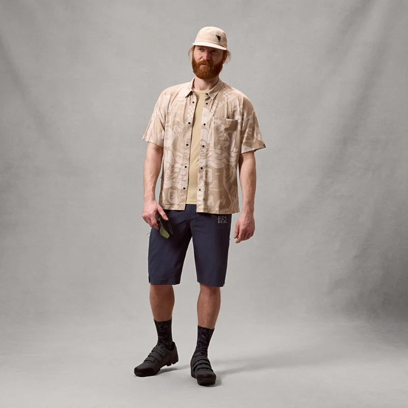 Unisex AllTrack Ride S/S Resort Shirt - Sand