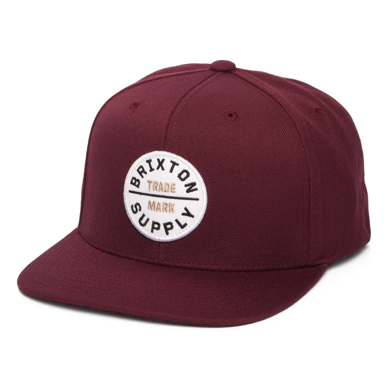 Brixton Oath III Snapback Cap - Portwein