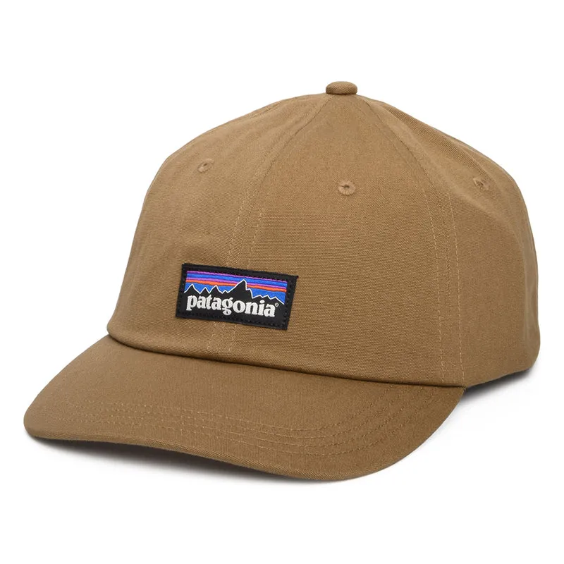Patagonia P-6 Label Trad Baseball Cap aus organischer Baumwolle - Braun