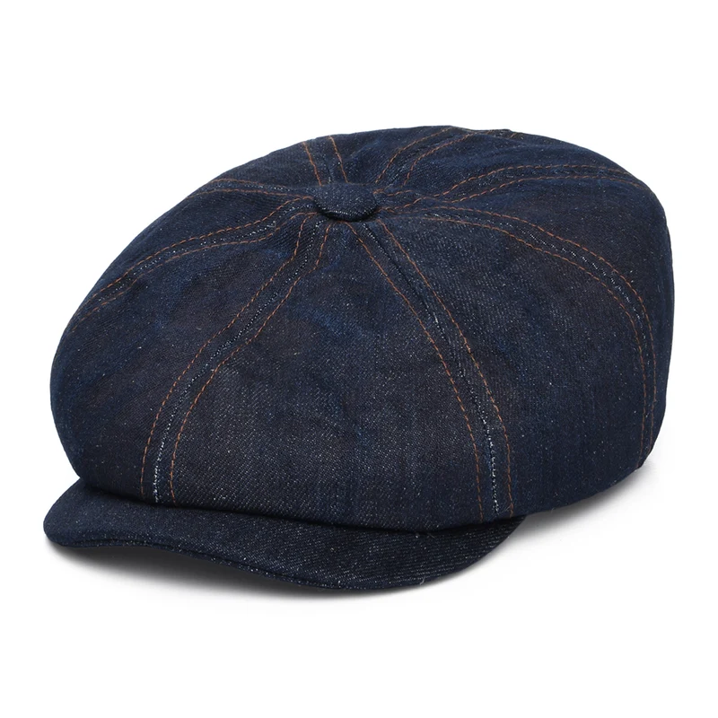 Stetson Hatteras Nachhaltige Denim Ballonmütze - Blau
