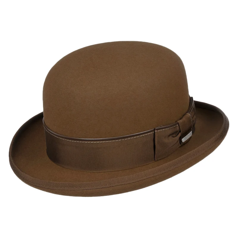 Stetson Classic Uni Melone Hut aus Haarfilz - Braun