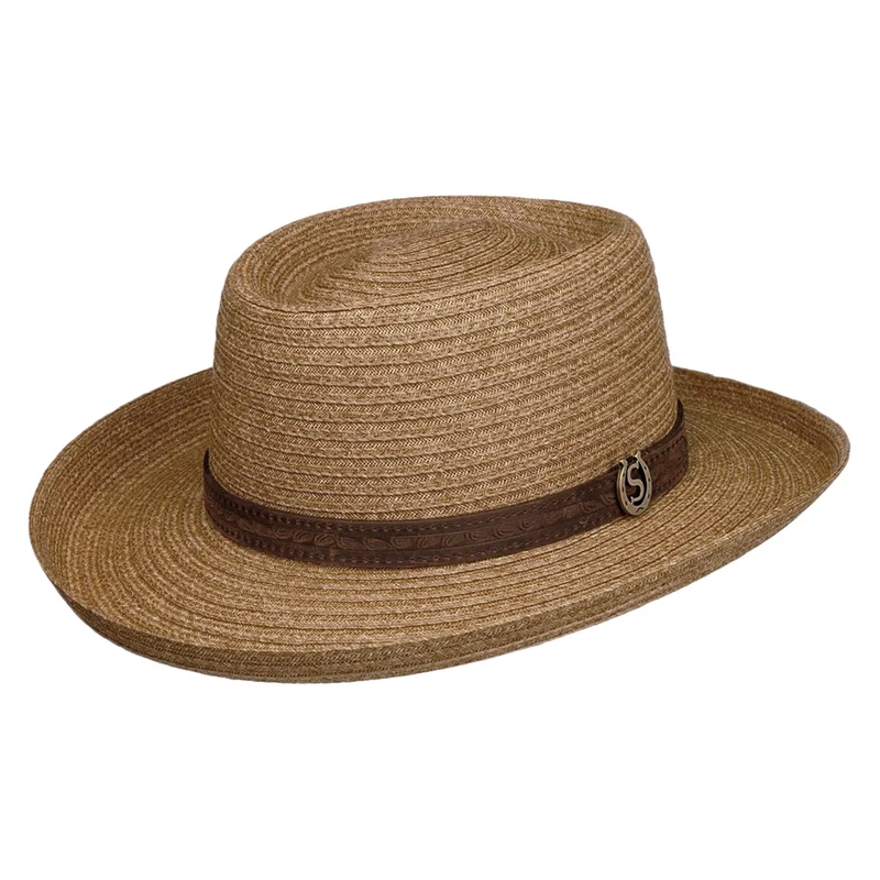 Stetson Gambler Hut aus Toyo Stroh - Wüstensand