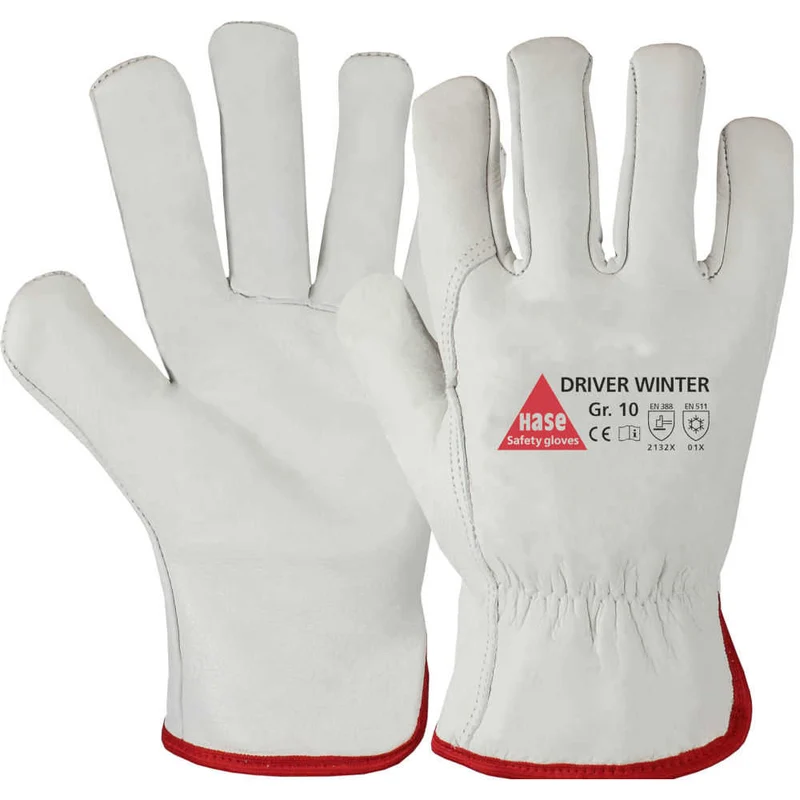 Hase Driver Winter Winterhandschuh Leder gefüttert