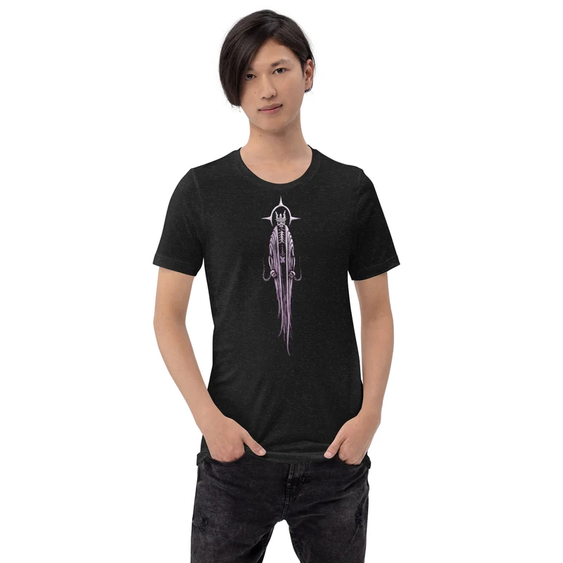 Unisex t-shirt Garvan; Unbowed by Terra, Purple