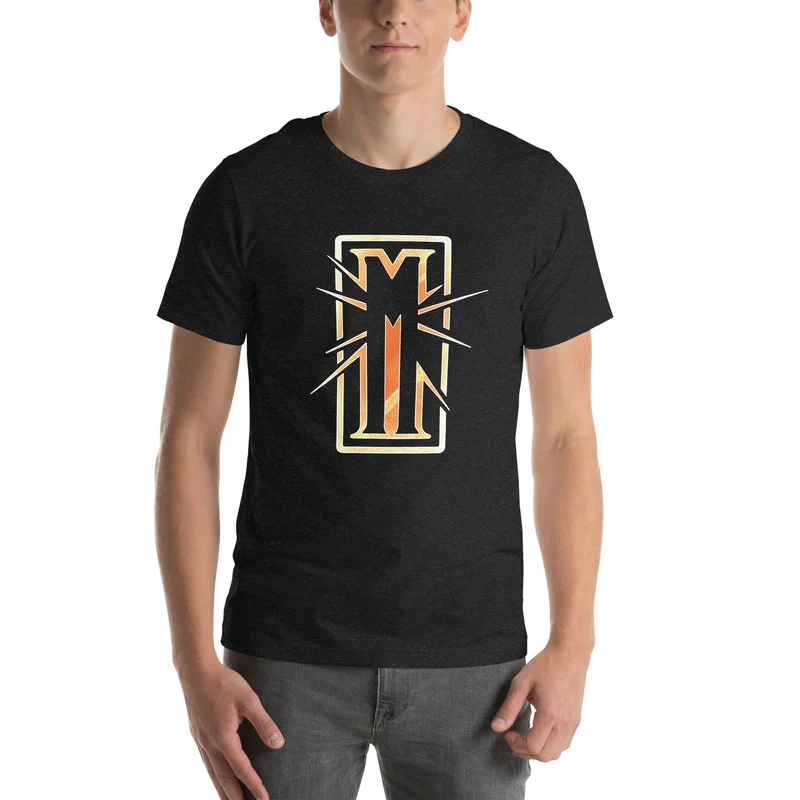 Unisex t-shirt Realms of Mythodea logo colour front/back