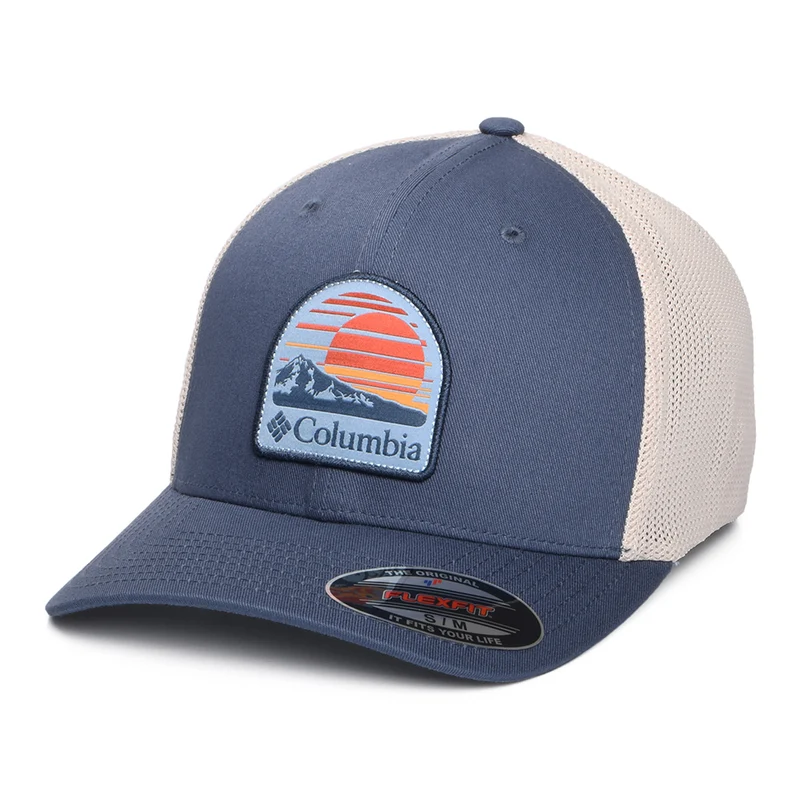 Columbia Peaceful Perspective Flexfit Trucker Cap - Marineblau-Steingrau