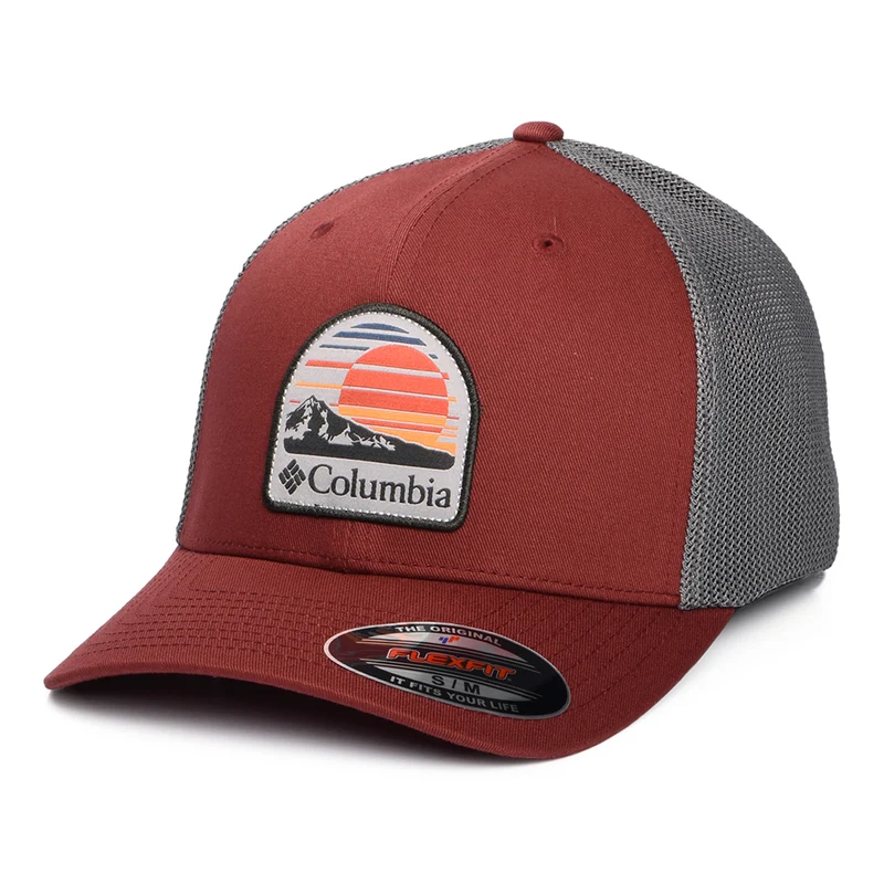 Columbia Peaceful Perspective Flexfit Trucker Cap - Weinrot-Grau
