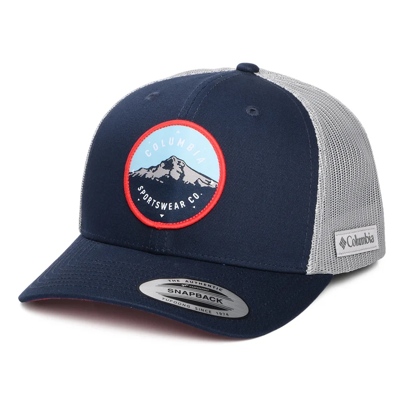 Columbia Mount Hood Circle Mesh Trucker Cap - Marineblau-Grau