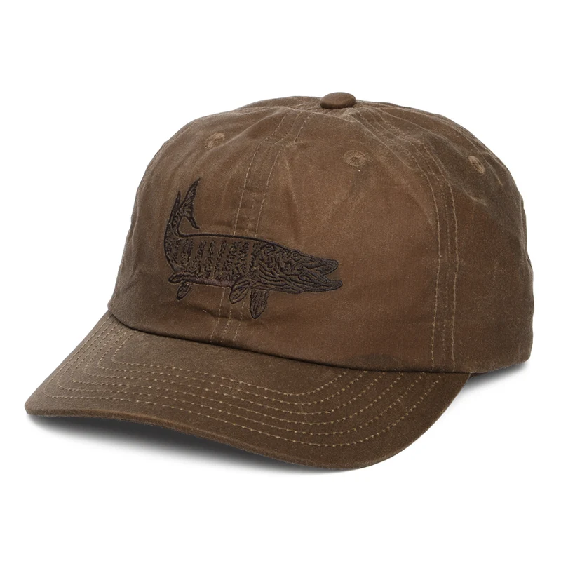 Brixton Muskie Netplus MP Weather Guard Baseball Cap aus gewachster Baumwolle - Kupferrot