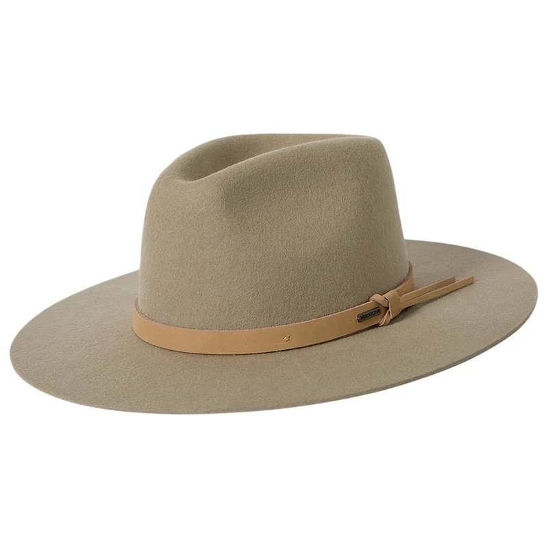 Brixton Hawkins Weather Guard Cowboy Hut aus Wollfilz - Sand