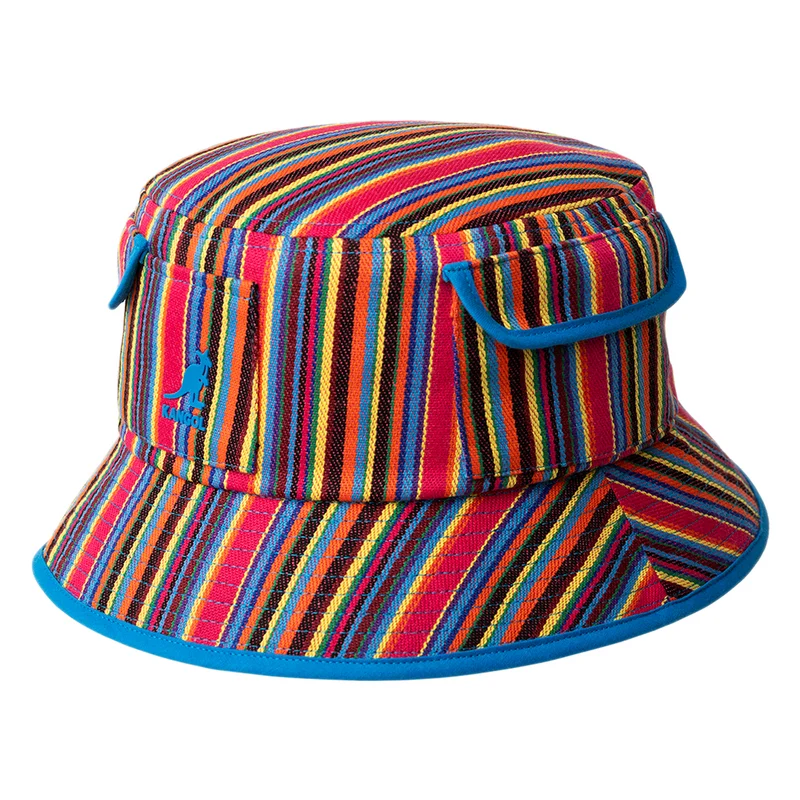 Kangol Multi Colour Stripe Fischerhut - Regenbogen